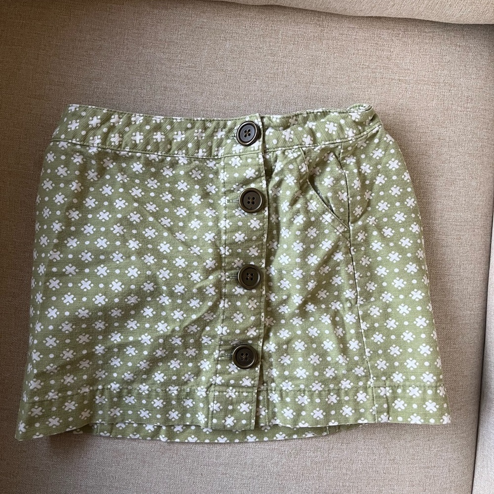 Old Navy Green Mini Skirt Casual Resort Wear